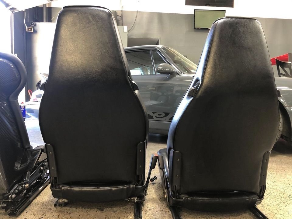 Interior/Upholstery - 1990 Porsche 964 Black Leather Seats - Used - 1989 to 1994 Porsche 911 - Huntington Beach, CA 92646, United States