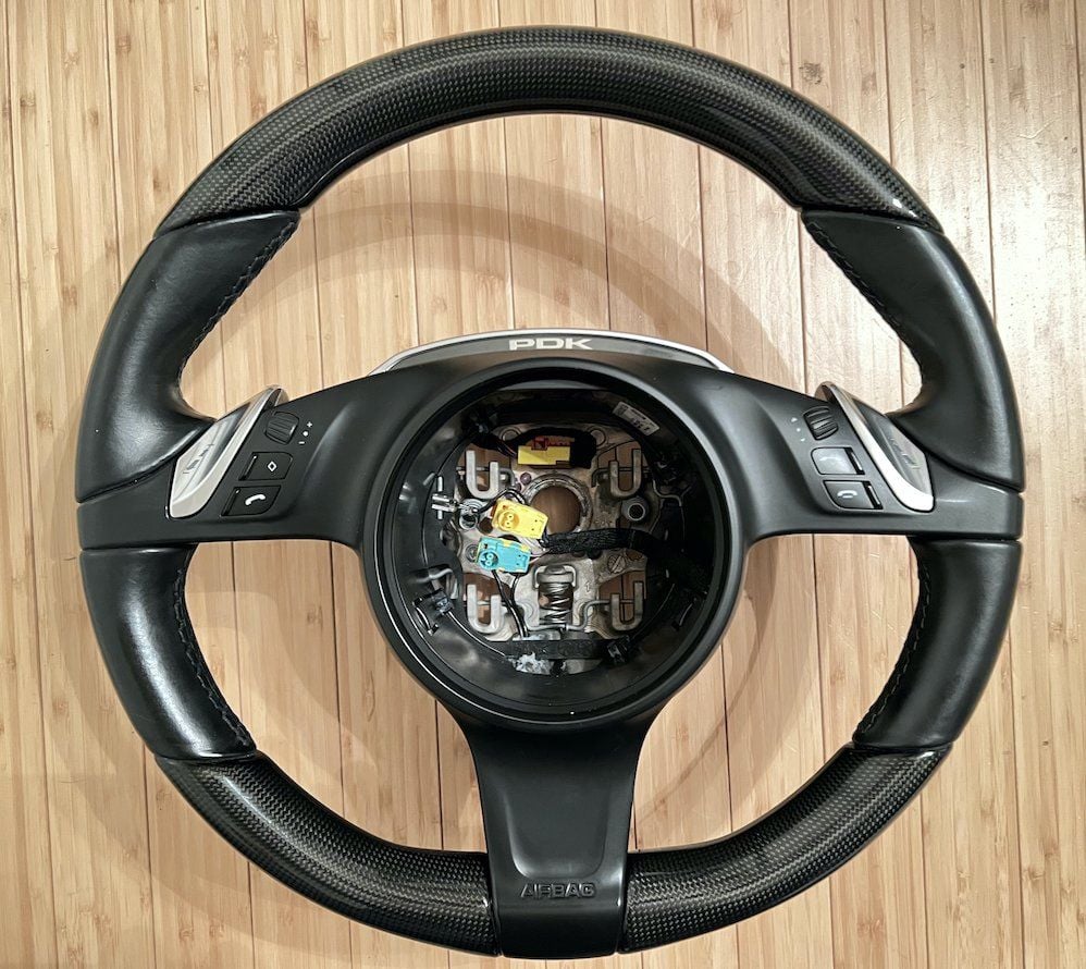 991 PDK Carbon Fiber Multi-Function steering wheel with heat and airbag ...