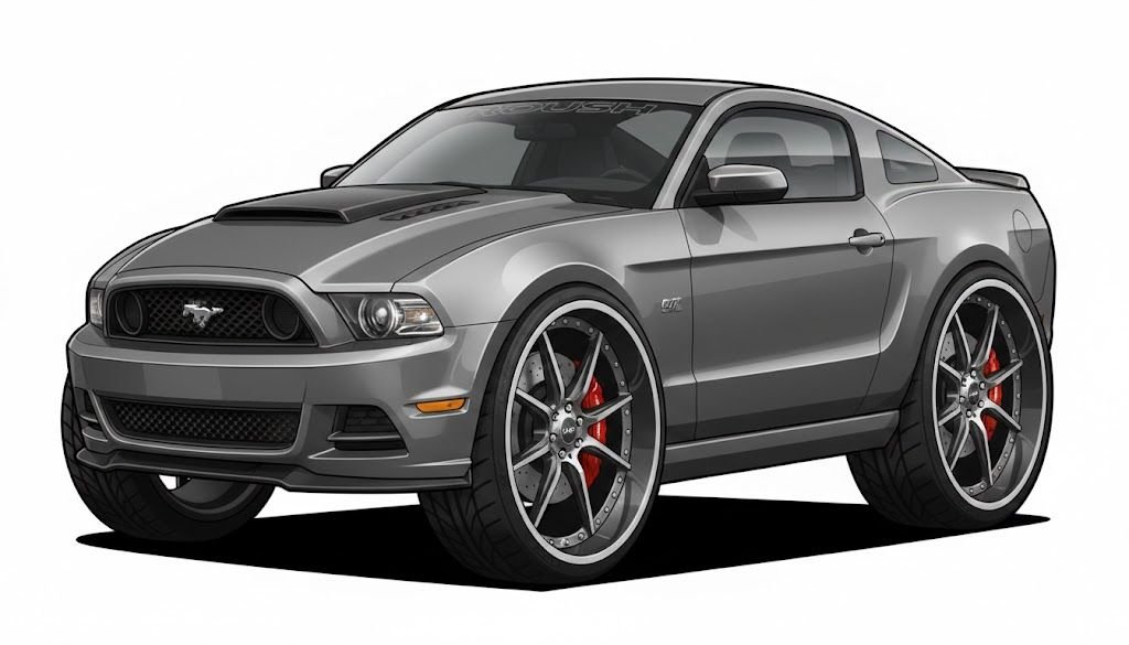 Another Gemini.  Loves the huge wheel, but did not really try to do a caricature of the car...  Just huge wheels.