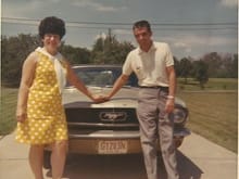 Late Uncle and aunt with his 65 convertible