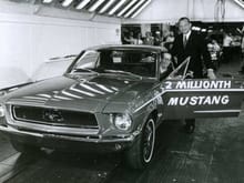 Mustang Photo Archive 1967-1968 Mustangs 1968 Mustang 2 Millionth Mustang