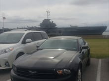 Visiting the USS Yorktown last year.
