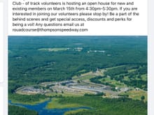 Thompson Speedway TTC open house 15-March-2022