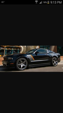 This is the stripes im looking for but instead of the roush emblem, have my 5.0 emblem.