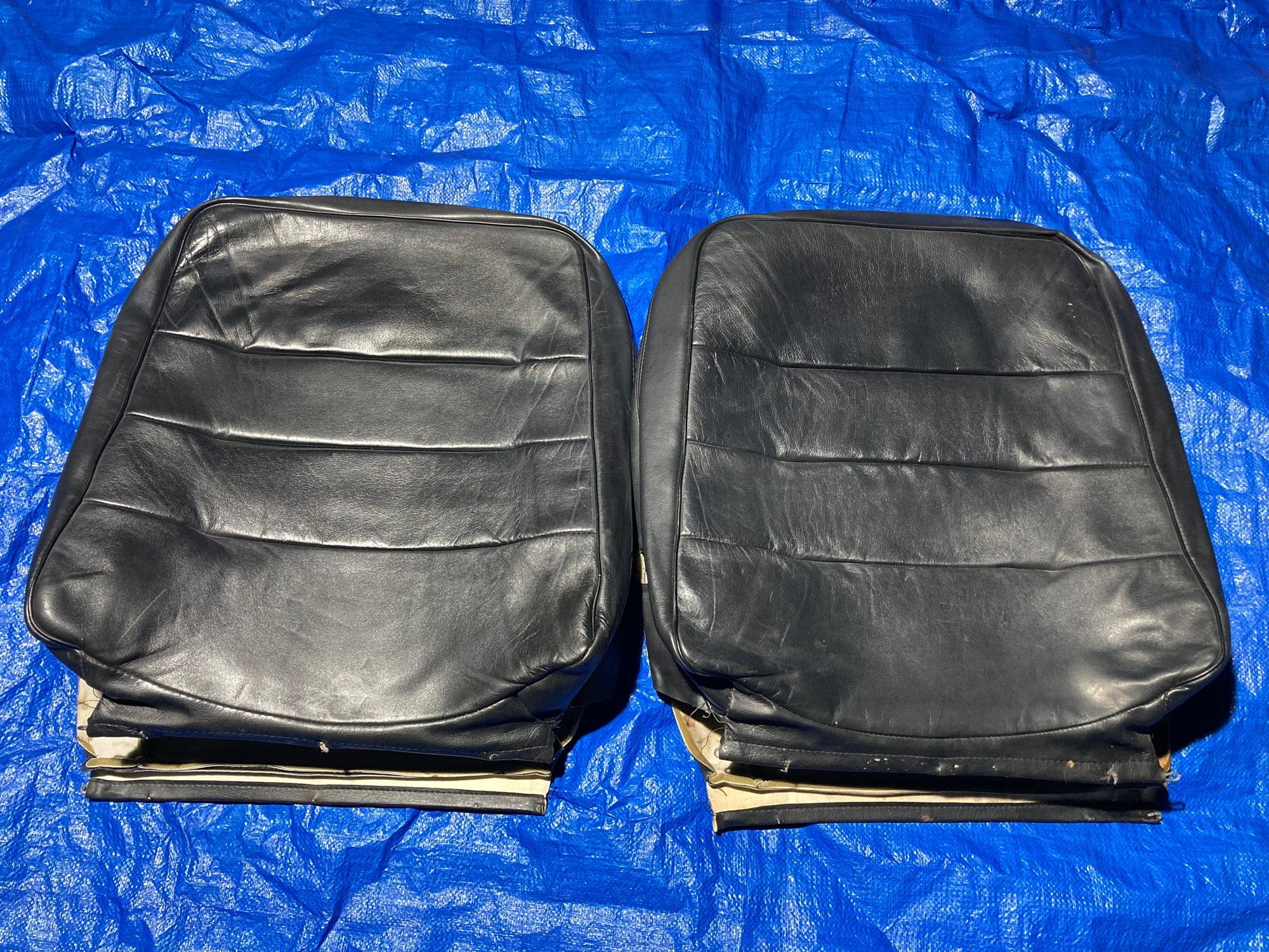 Interior/Upholstery - Volvo 740 744 745 original black both fronts leather seat covers - Used - 1982 to 1992 Volvo 740 - Sacramento, CA 95831, United States