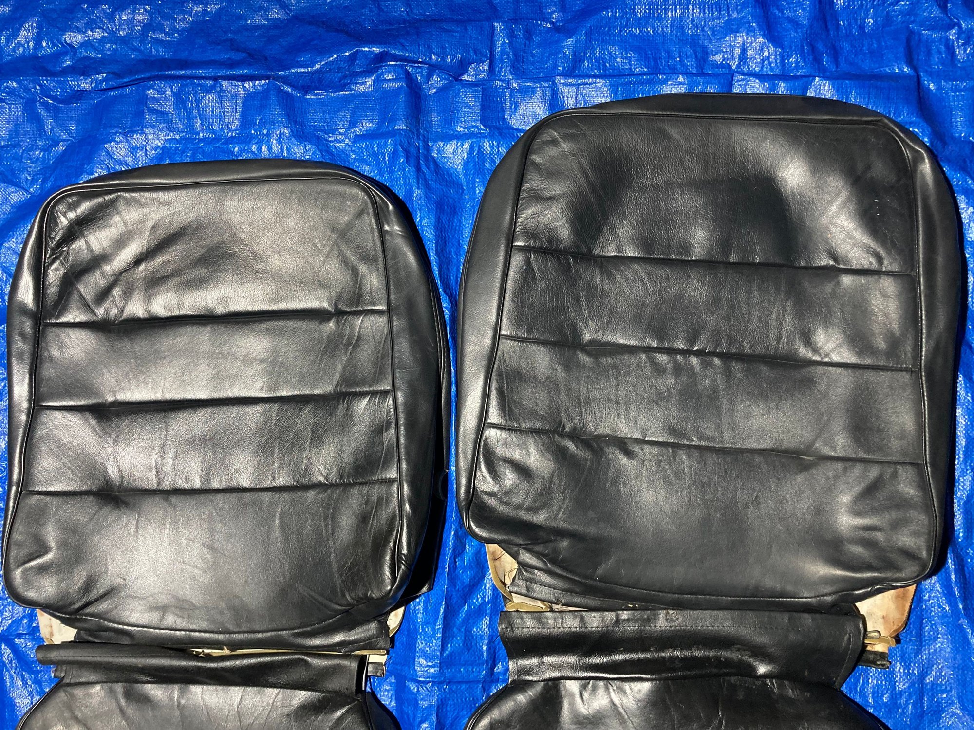 Interior/Upholstery - Volvo 740 744 745 original black both fronts leather seat covers - Used - 1982 to 1992 Volvo 740 - Sacramento, CA 95831, United States