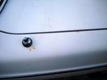 Some of the surface rust. Rust under the paint