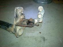 hitch off showing bracket