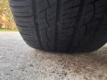 left front tire