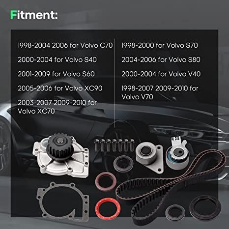 Accessories - Volvo V40 V70 XC70 XC90 C70 S40 S60 S70 S80 Engine  Timing Belt Water Pump Tensioner - New - 2000 to 2004 Volvo V40 - 1998 to 2010 Volvo V70 - 2003 to 2010 Volvo XC70 - 2005 to 2006 Volvo XC90 - 2004 to 2006 Volvo C70 - 2000 to 2004 Volvo S40 - 1998 to 2000 Volvo S70 - 2004 to 2006 Volvo S80 - Bellevue, WA 98170, United States