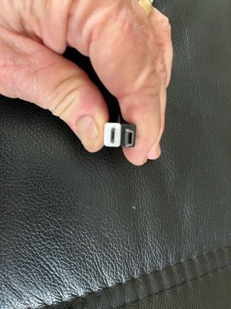 I provided two different size plugs (can't remember names...) depending  on your port size