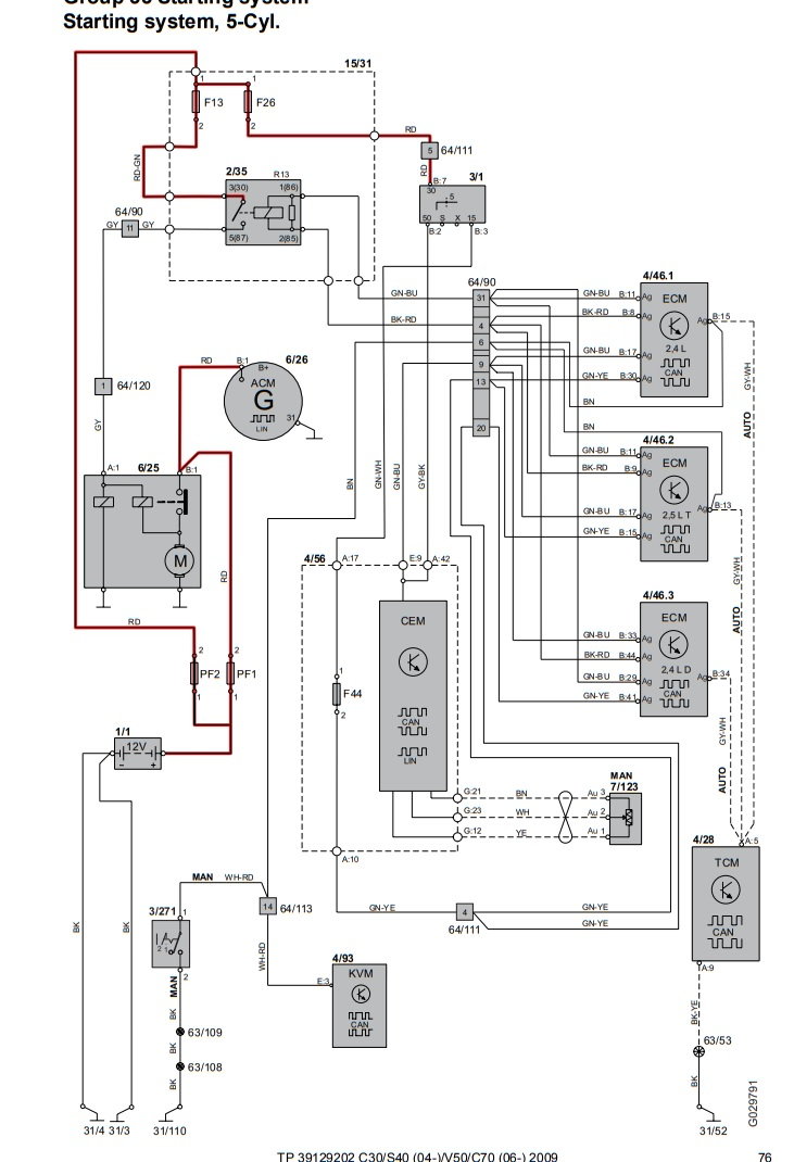 Volvo C30 2007plete Wiring Diagrams Manual