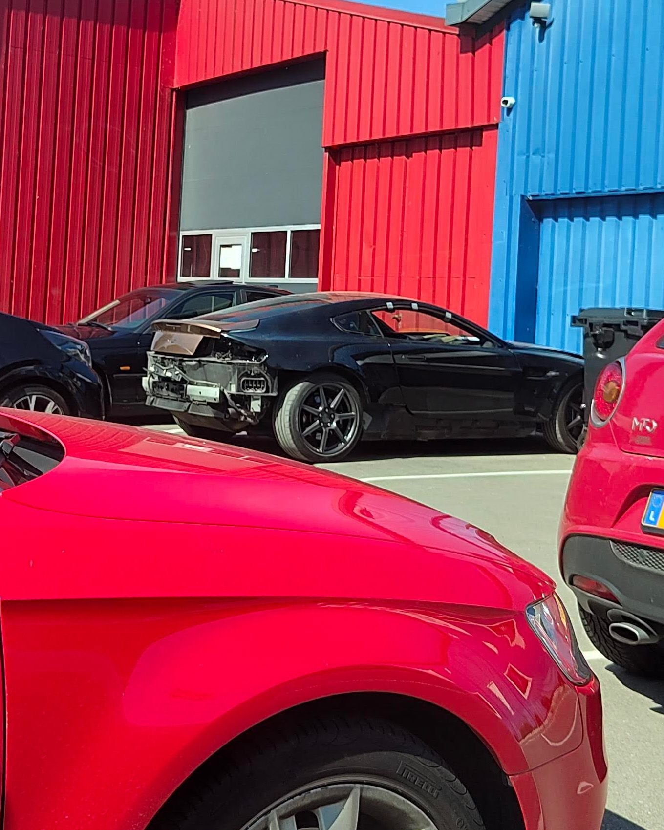 droppped off at the body shop