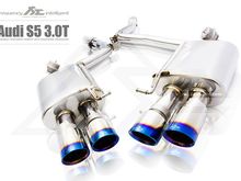 Fi Exhaust for Audi S5 3.0T - Valvetronic Muffler.