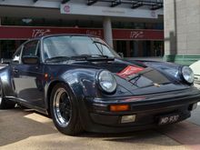 The 1987 Porsche 930. "50th Anniversary of the 911" official display at the Melbourne Cricket Ground.