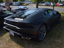 Lamborghini Huracan in Matte Black. This car was at an event known as Sterling Motorcars in Virginia.