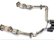Sport Cats, Maxflo Rear Exhaust & Black Chrome Deluxe Quad Tips