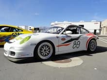 &quot;Please paint me!&quot; Yet another 997 GT-3 Cup Car in white...