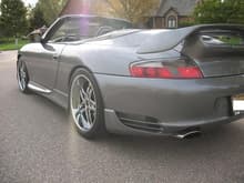 Techart wing, rear skirt and sides on 996NB cab