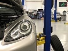 Arnott tests products on its fleet of vehicles including this Porsche Panamera (970 Chassis) pictured in Arnott's 36k sq foot R&D Center in Florida. 