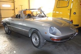 1969 Alfa Romeo Spider Veloce restoration project.