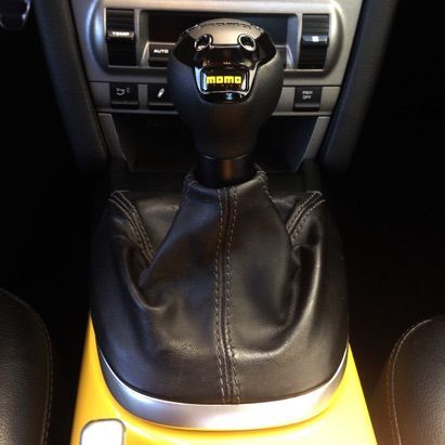 Momo shift knob (on a SSK).  Boot coming soon.