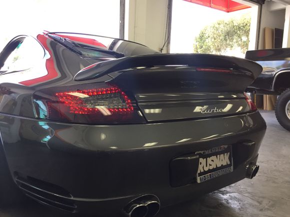 red smoke comparison 996 911 turbo wide body driver side replacement LED light