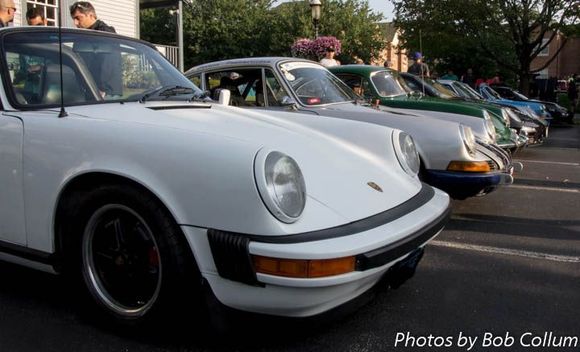 Lots of Porsches.