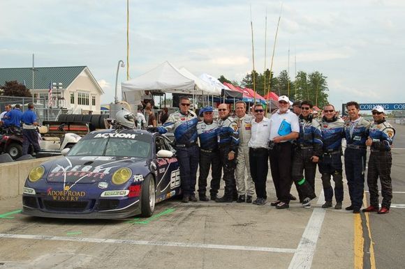 Watkins Glen 08 Me next to the car , 8th place with Stanton, Maher, Guteriez