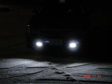 Just the LED's on, there pretty bright for 10 of them