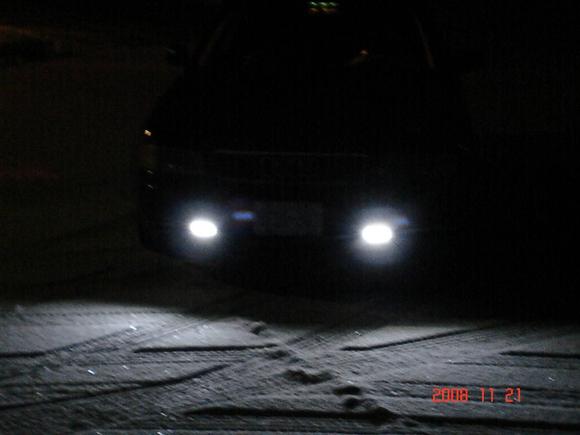 Just the LED's on, there pretty bright for 10 of them