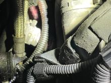 This is where the pipe ends/goes in, obviously it has perished and snapped.