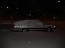 Snow makes the car look like an avant.
