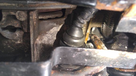 Seepage in this area which is higher up from the point where it ends up dripping