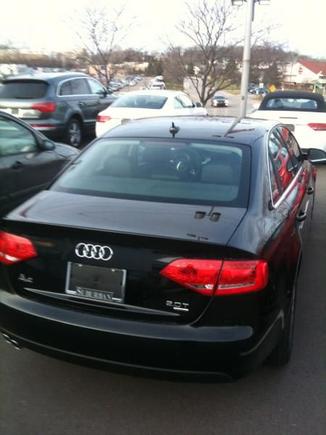 the back of the car
