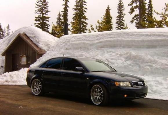 Snow level in April on the summit of Mt. Hoo Doo ski area.