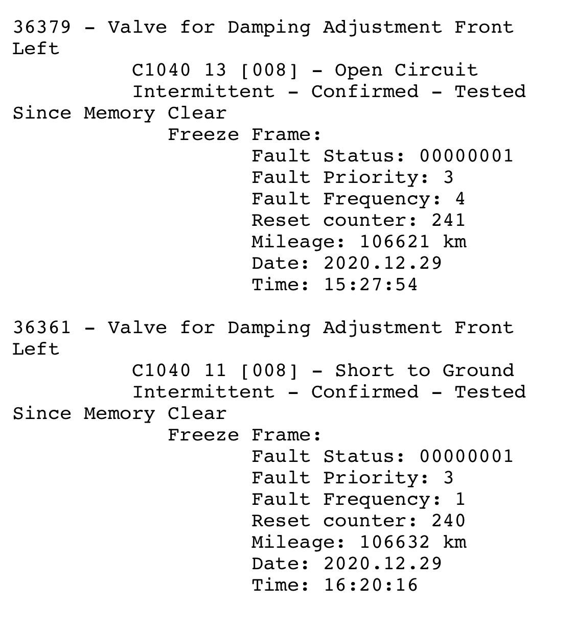 Air Suspension fault on allroad 2016 AudiWorld Forums