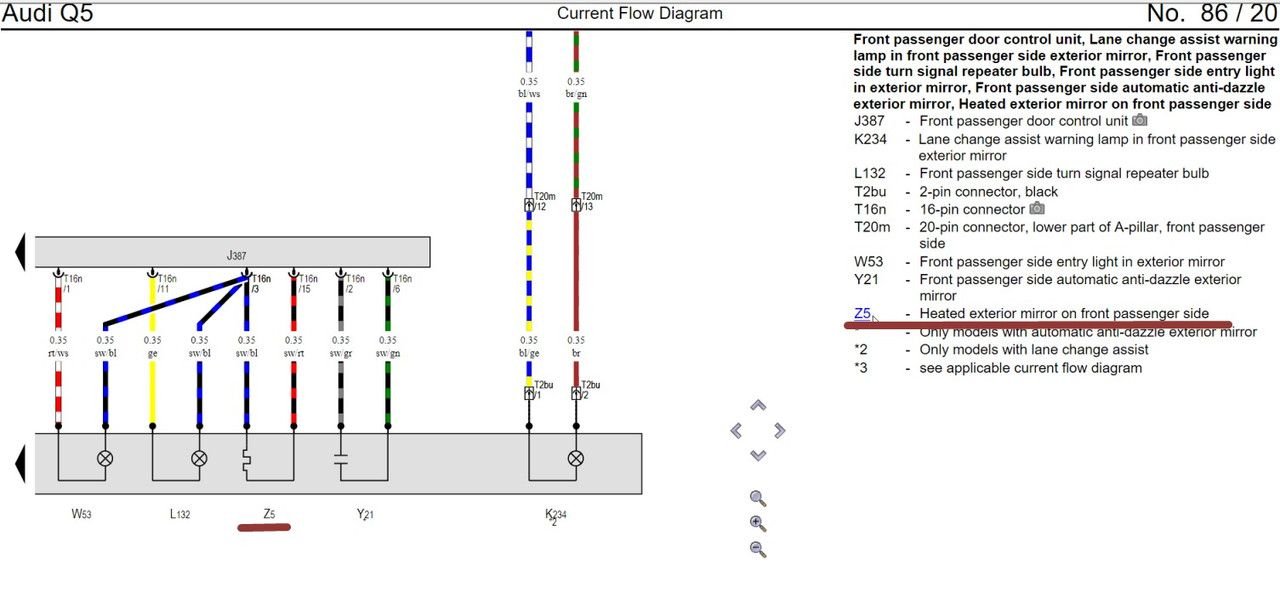 Heated side mirror wiring diagram AudiWorld Forums