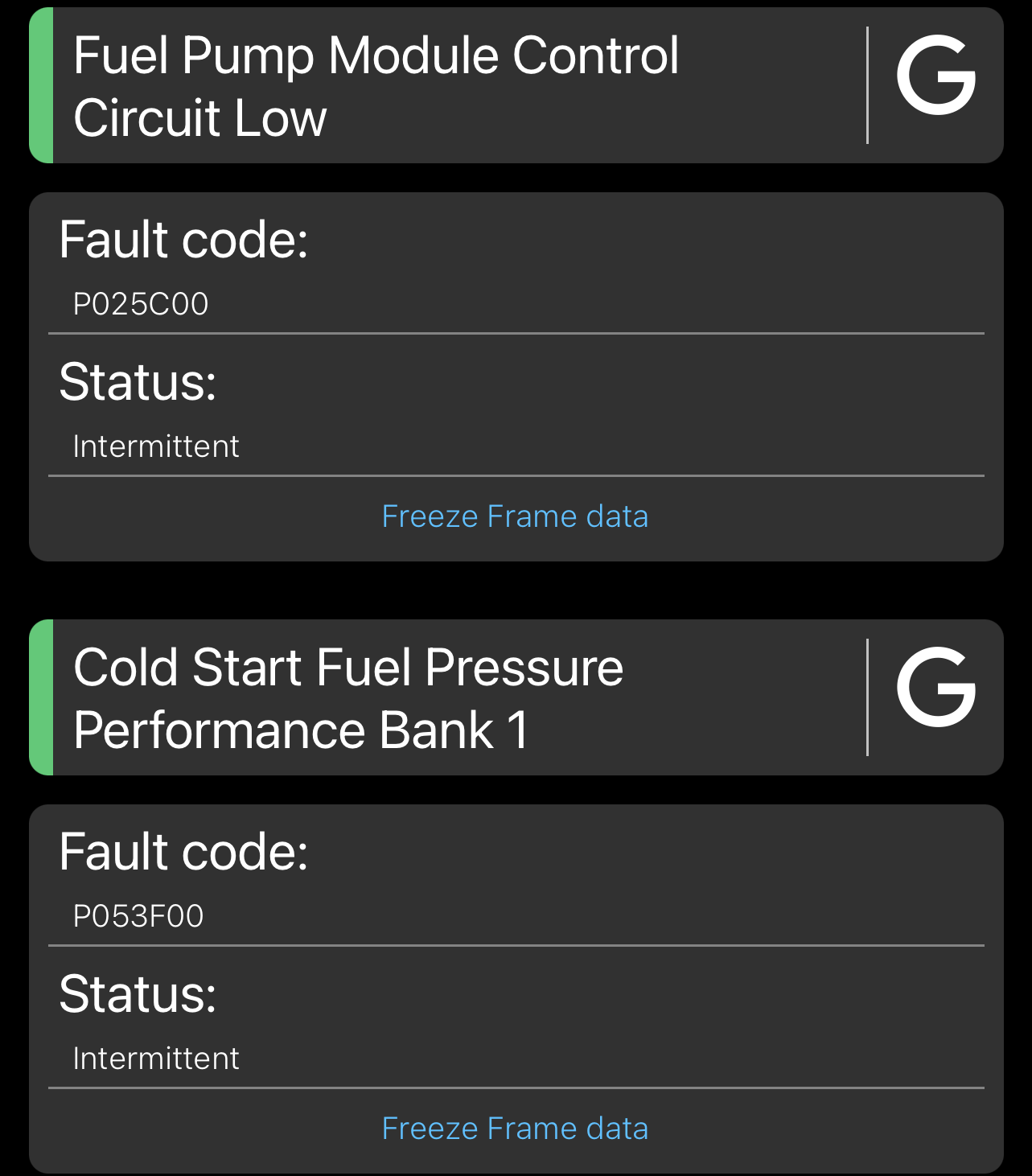 B8.5 Has 4 Fuel Related Error Codes - AudiWorld Forums