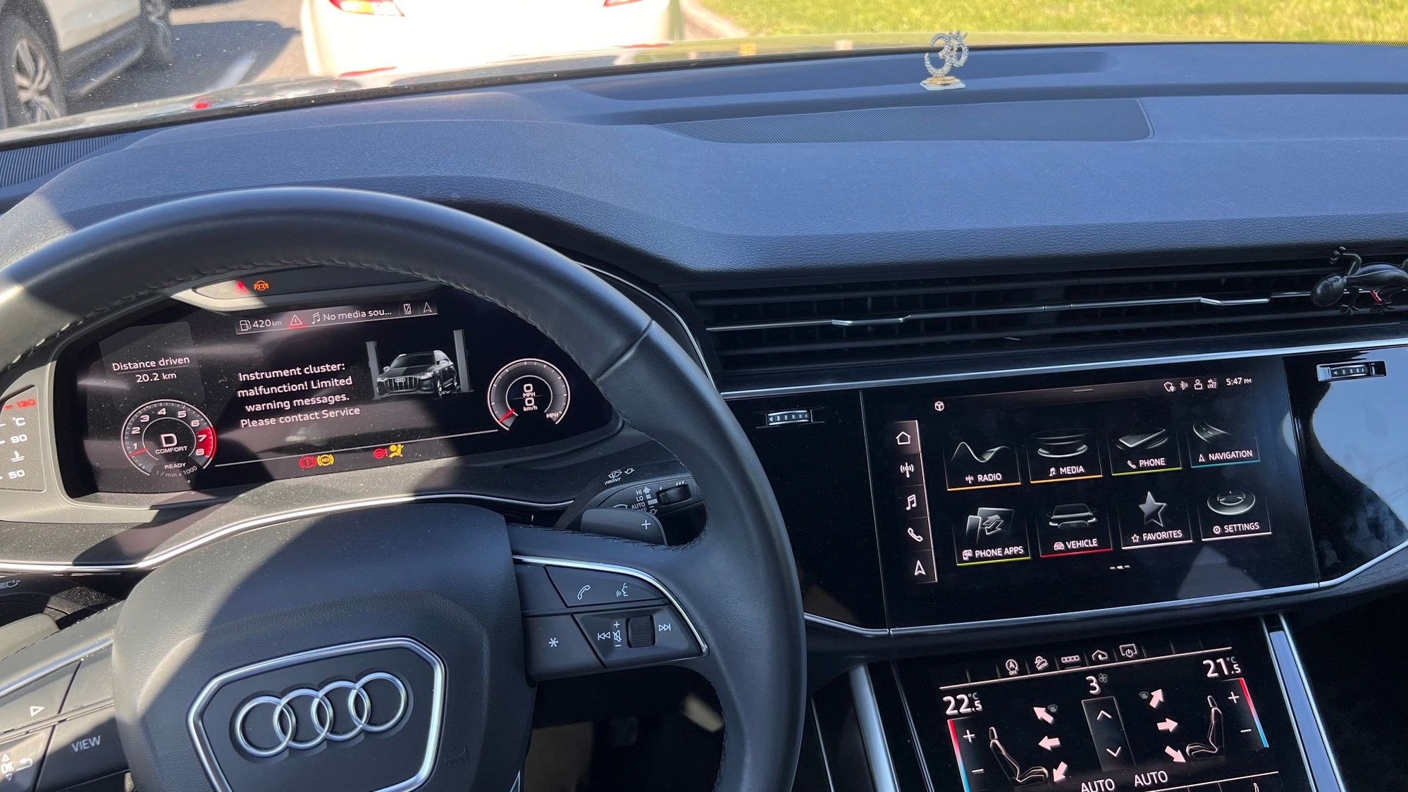 2021 Q7 Malfunction warning & black screen AudiWorld Forums