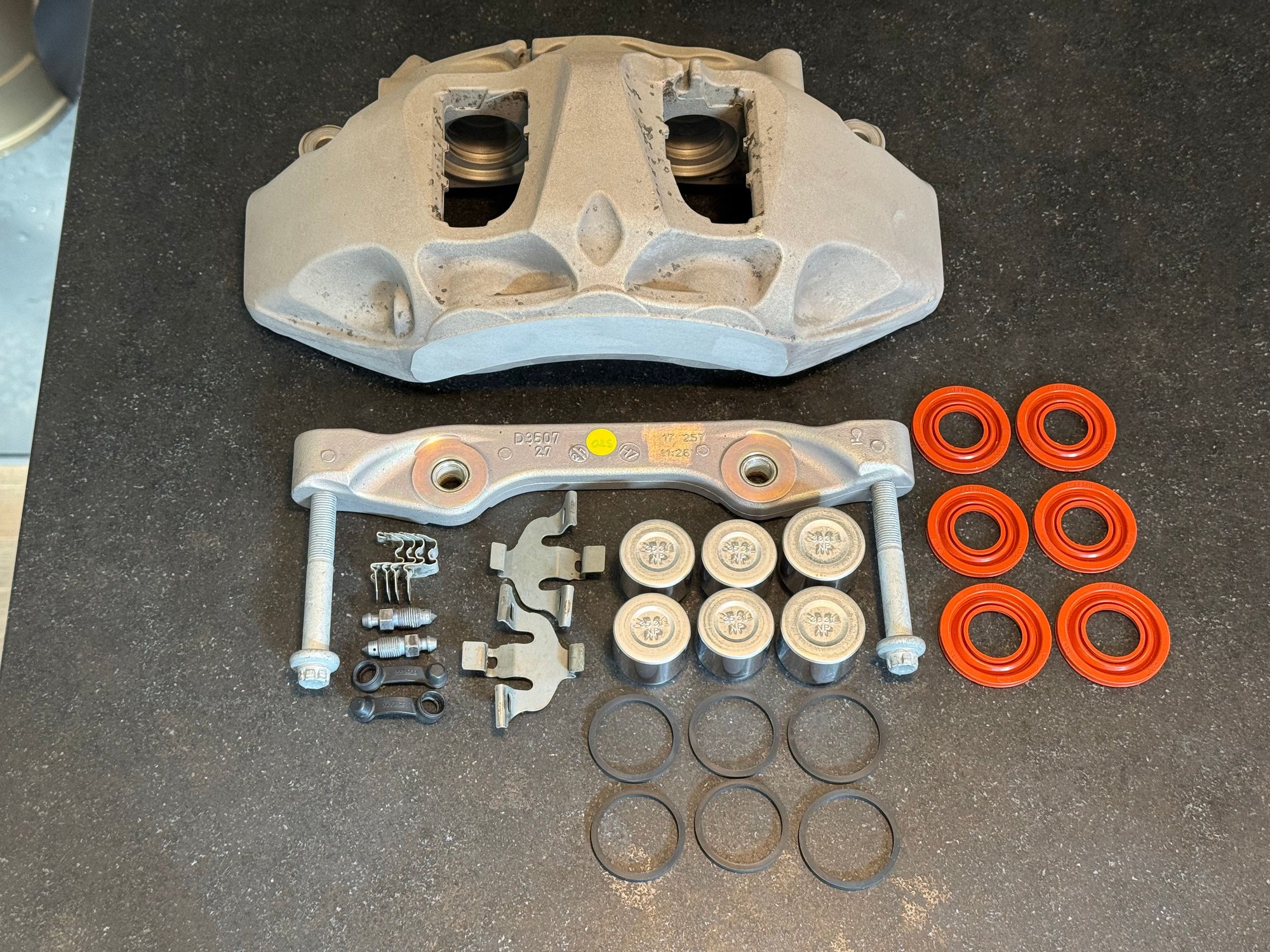Brakes - 4M Q7 Driver (Left) Front Brake Caliper - 4M0615105EB for 375mm Rotors - Used - All Years  All Models - Houston, TX 77018, United States