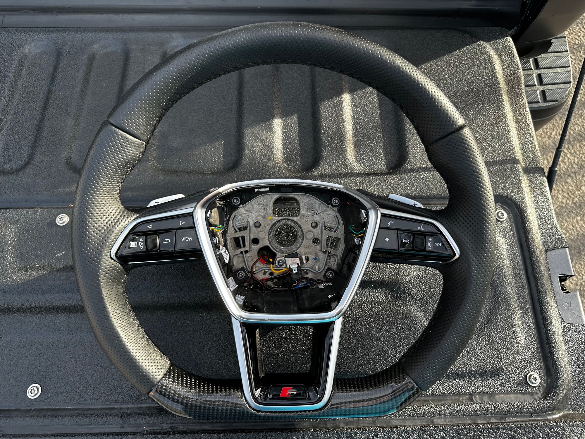 AUDI A6 A7 Q7 RS Q8 Flat Bottom CARBON FIBER STEERING WHEEL HEATED AudiWorld Forums