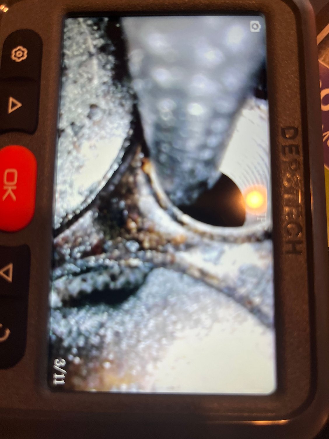 burned broken exhaust valve
