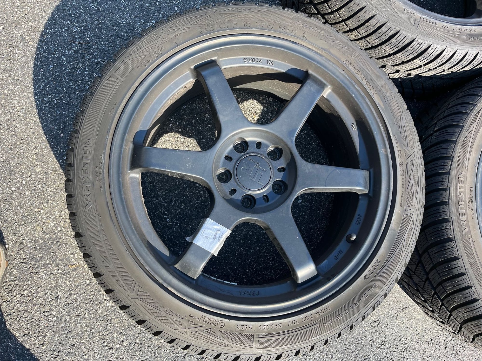 Wheels and Tires/Axles - $800 Full Winter set 18x8 TRMotorsport C4 Black w/ 245/40R18 Vredestein WintracPro XL - Used - Wilmington, MA 1887, United States
