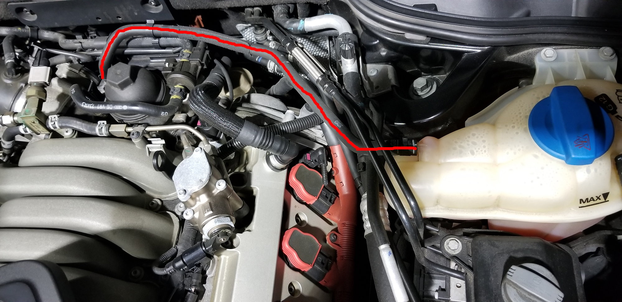 Changing Intake Manifold Adapter from coolant box - AudiWorld Forums