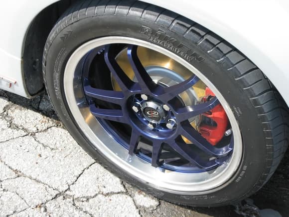 1&quot; wheel spacers, and mags painted to a deep bluish purple. They look black until they are seen in the sunlight.