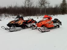 2006 and 2005 Arctic Cat Firecat EFI SnoPros...his and hers!