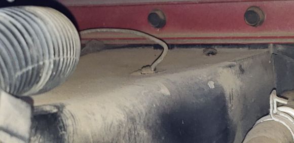 Other end of the hard line coming off the component.