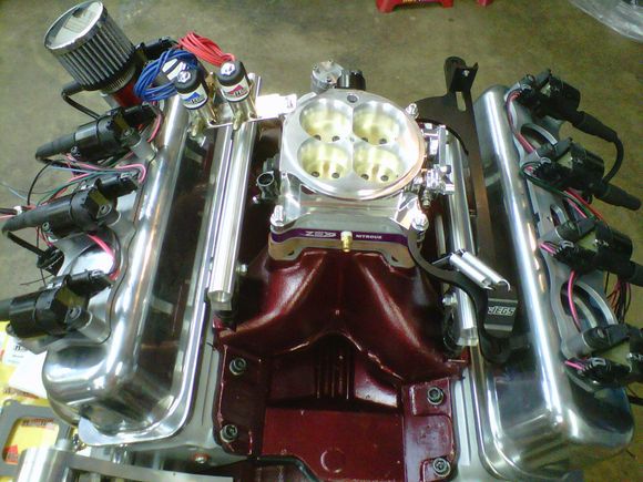 This is another fully forged 383 12:1 scr, LE3 heads, 847 cam, Nitrous etc that is going into my 97 SS Camaro. The forged 383 shortblock I got from you is getting the turbo kit and going into my 94 Z28.