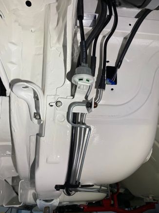 Have the rear sway bar mount installed on drone along with hard brake line/fuel tank vent valve installed.